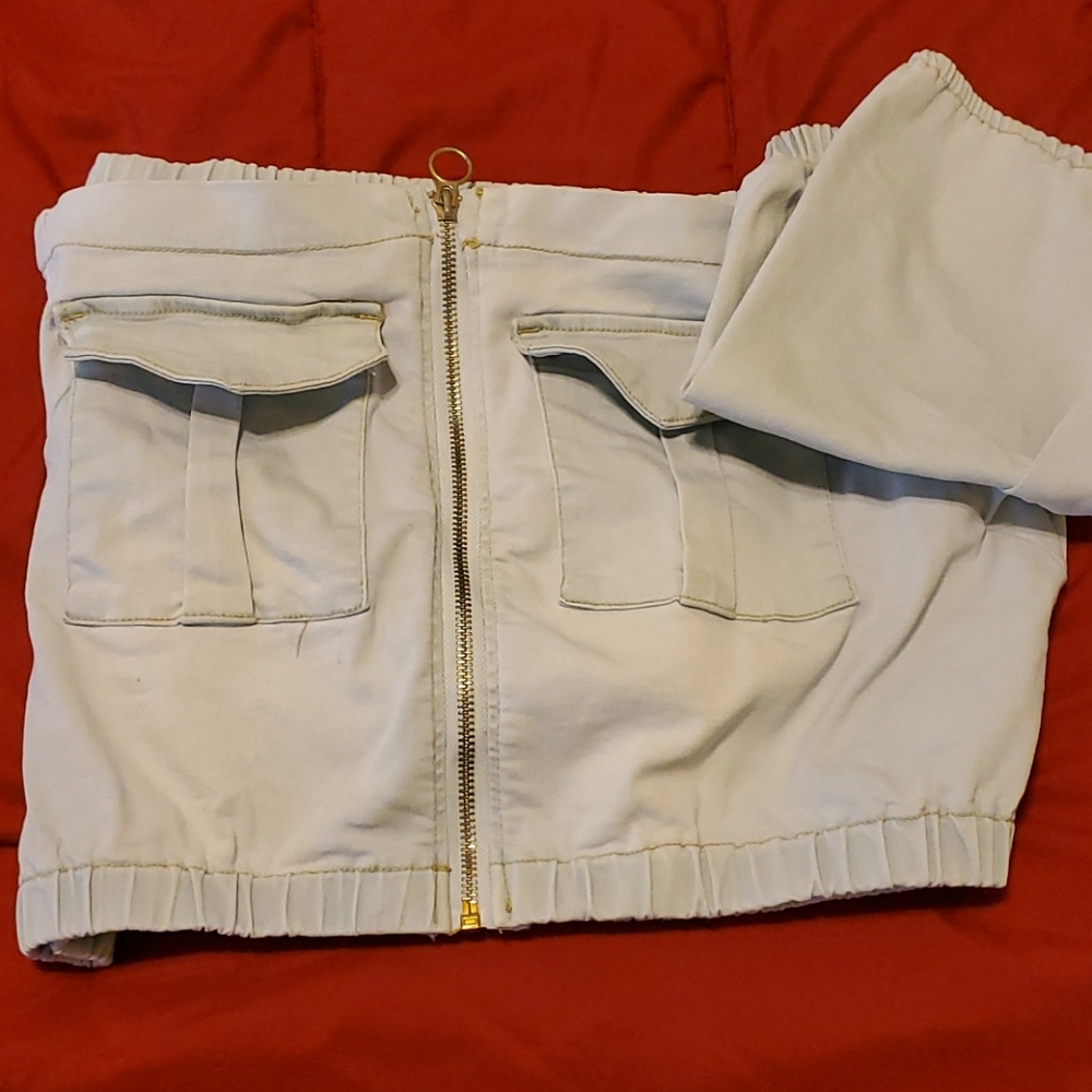 Denim crop top - Picture 2 of 2